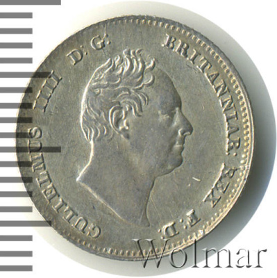 Великобритания 4 пенса, 1836 (4 пенса. Великобритания 1836г. Ag.)