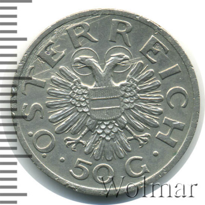 Австрия 50 грошей, 1935 (50 грошей. Австрия 1935г. Cu-Ni.)