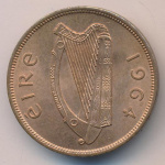 Ирландия 1 пенни, 1964 (1 пенни. Ирландия 1964)
