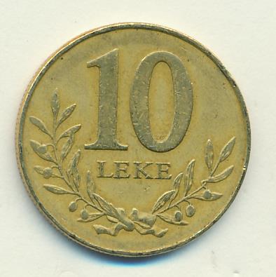 Албания 10 леков, 2000 (10 лек Албания. 2000)