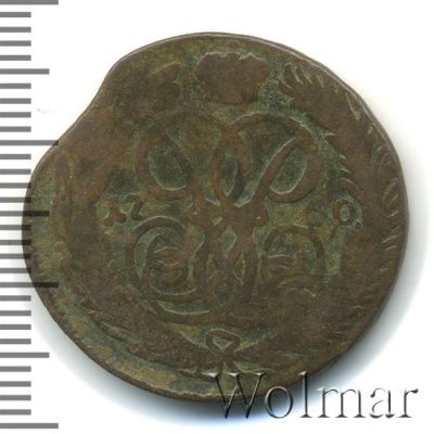 1 копейка 1760 г. Елизавета I. (1 копейка 1760г. Cu.)