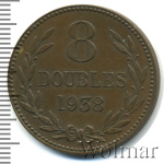 Гернси 8 дублей, 1938 (8 дублей. Гернси 1938г. Br.)