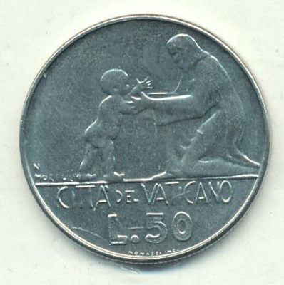 Ватикан 50 лир, 1978 (50 лир. Ватикан 1978)