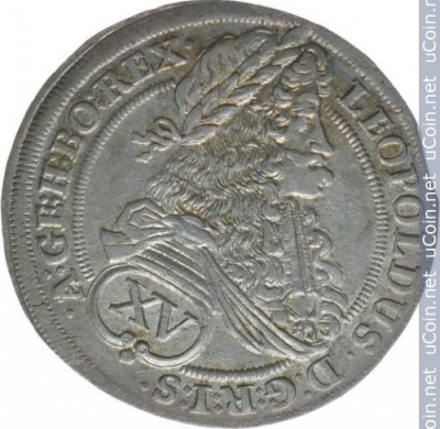Австрия 15 крейцеров, 1696