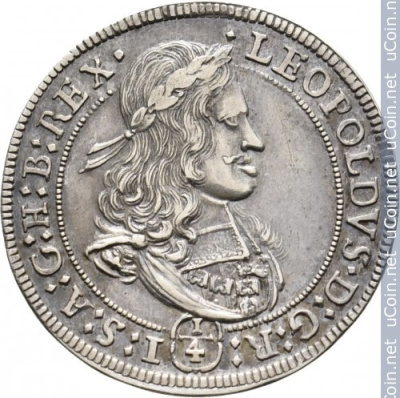 Австрия ¼ талера, ND (1658)