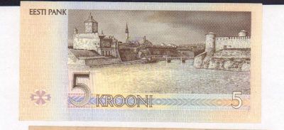 Эстония 5 крон, 1994 (5 крон. Эстония. 1994)