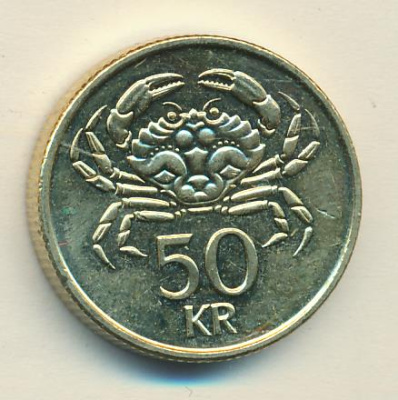 Исландия 50 крон, 2005 (50 крон Исландия 2005)