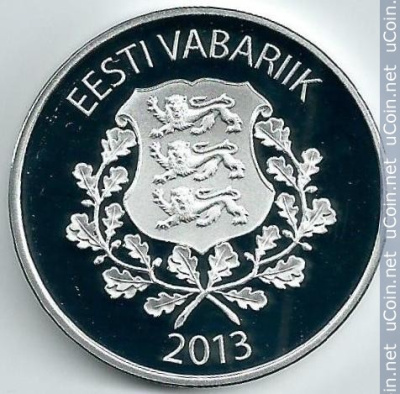 Эстония 7 евро, 2013