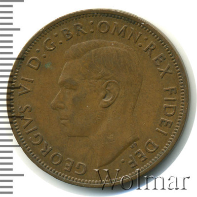 Великобритания 1 пенни, 1949 (1 пенни. Великобритания 1949г. Br.)