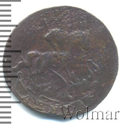Денга 1760 г. Елизавета I. (Денга 1760г. Cu.)