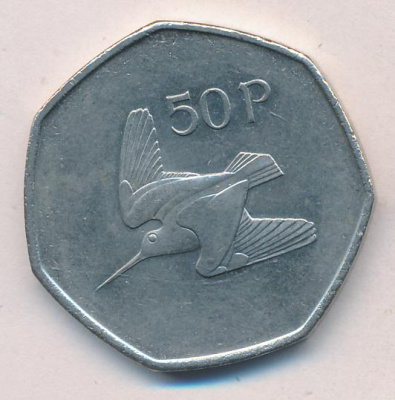 Ирландия 50 пенсов, 1997 (50 пенсов. Ирландия 1997)