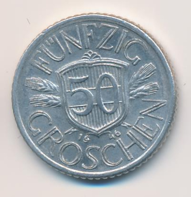 Австрия 50 грошей, 1946 (50 грошей. Австрия 1946)