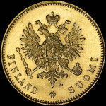 20 марок 1912 г. L. Для Финляндии (Николай II) (20 марок 1912 года, L)