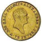 50 злотых 1819 г. IB. Для Польши (Александр I). Малая голова (50 Zlotys 1819, Warsaw, Plage 4, Bitkin 807, fr.107, золото 9,76 г.)