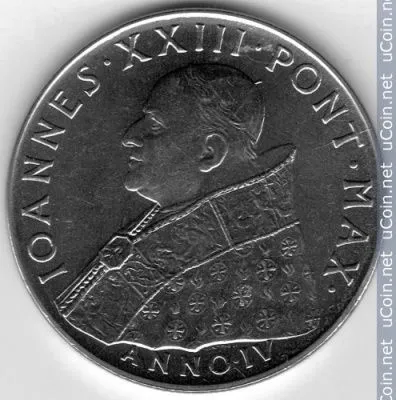 Ватикан 100 лир, 1962