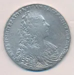 1 рубль 1729 г. Петр II. Со звездой на груди (Рубль 1729)