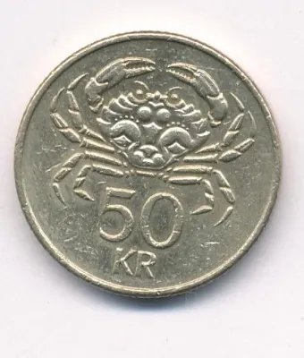 Исландия 50 крон, 2001 (50 крон. Исландия 2001)