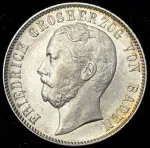 Бавария ½ гульдена, 1869 (1/2 гульдена 1869 (Баден))