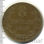 Гернси 8 дублей, 1947 (8 дублей. Гернси 1947г. Br.)