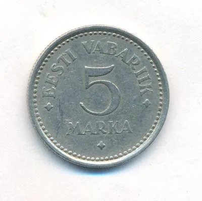 Эстония 5 марок, 1922 (5 марок. Эстония. 1922)