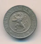 Бельгия 10 сантимов, 1863 (10 сантимов. Бельгия 1863)