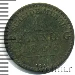Бавария 1 пфенниг, 1868 (1 пфенниг. Бавария. Германия 1868г. A. Cu.)