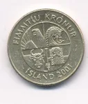 Исландия 50 крон, 2001 (50 крон. Исландия 2001)