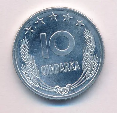 Албания 10 киндарок, 1964 (10 киндарок. Албания 1964)