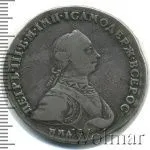 1 рубль 1762 г. ММД ДМ. Петр III. Красный монетный двор (1 рубль 1762г. ММД ДМ. Ag. R, Петров  - 3 рубля.)