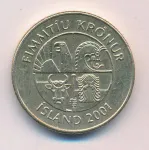 Исландия 50 крон, 2001 (50 крон. Исландия 2001)