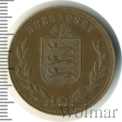 Гернси 8 дублей, 1947 (8 дублей. Гернси 1947г. Br.)