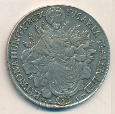Венгрия 1 талер, 1780 (Талер. Венгрия. Мария Терезия 1780)