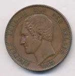 Бельгия 10 сантимов, 1853 (10 сантимов. Бельгия. Свадебная. 1853)
