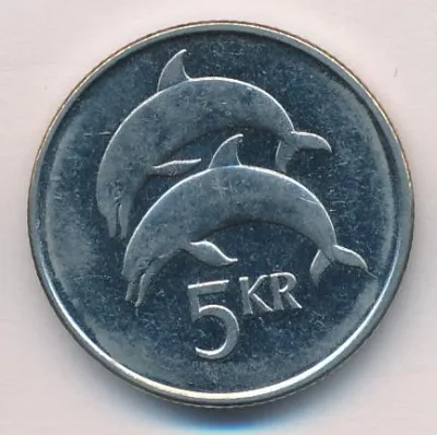 Исландия 5 крон, 1999 (5 крон. Исландия 1999)